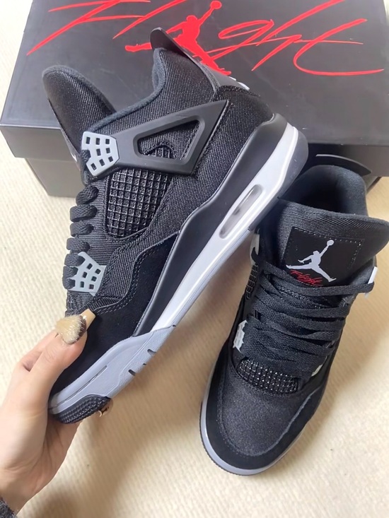 Jordan Other - Jordan 4 Retro SE ‘Black Canvas’ -Men's Casual Sneakers Shoes